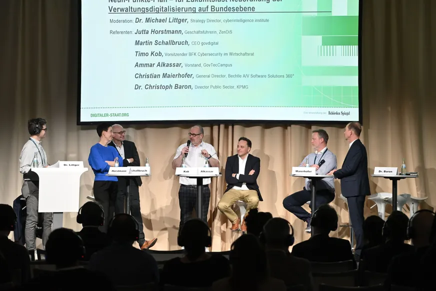 Dr. Michael Littger, Martin Schallbruch, Timo Kob, Jutta Horstmann, Ammar Alkassar
