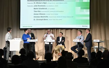 Dr. Michael Littger, Martin Schallbruch, Timo Kob, Jutta Horstmann, Ammar Alkassar